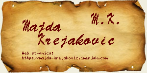 Majda Krejaković vizit kartica